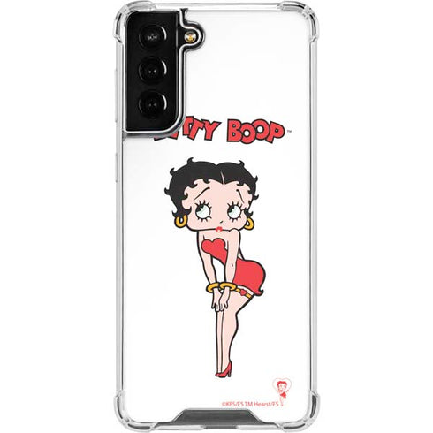 Betty Boop Pose Galaxy S21 FE Clear Case